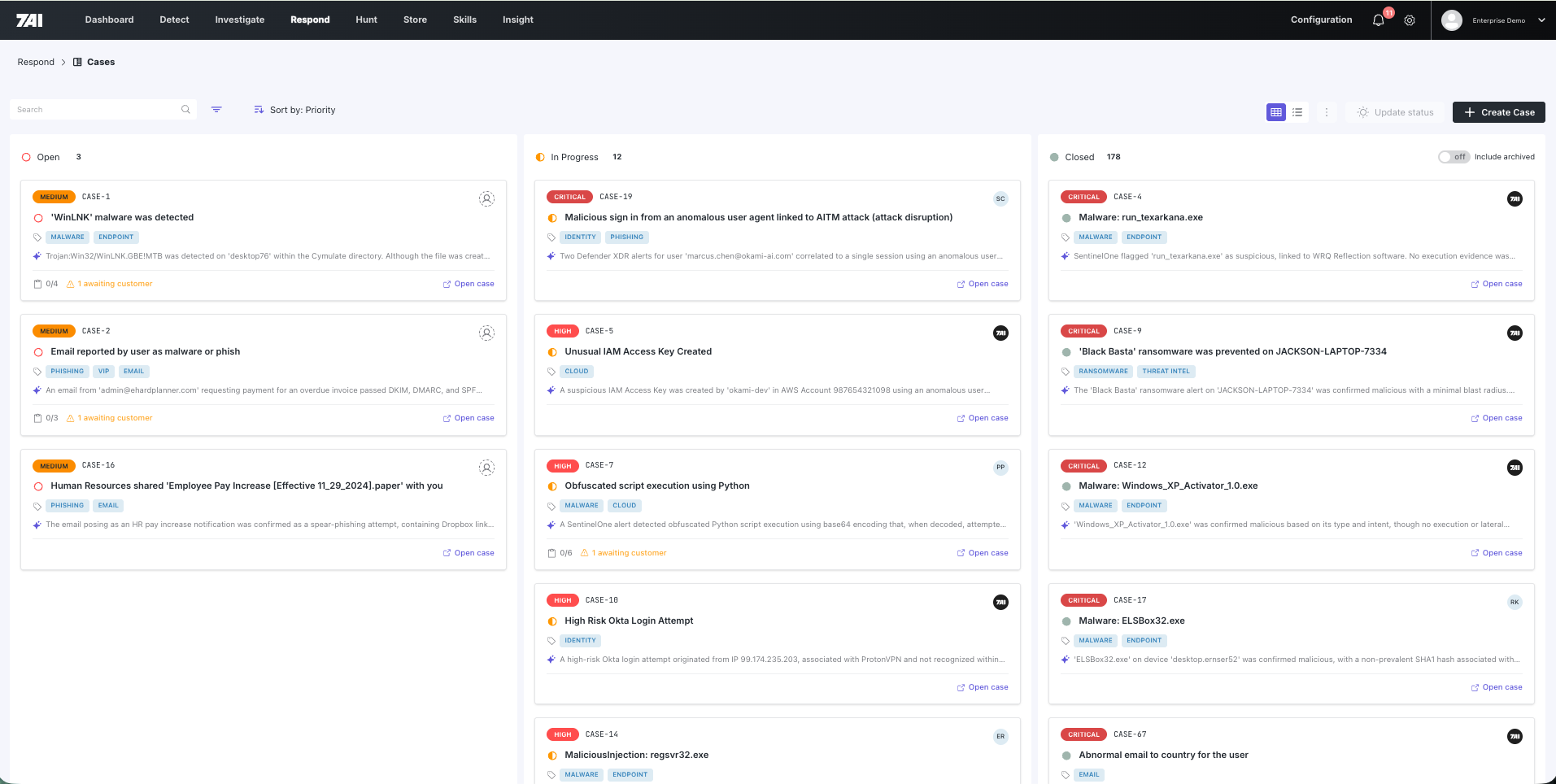 7AI response cases