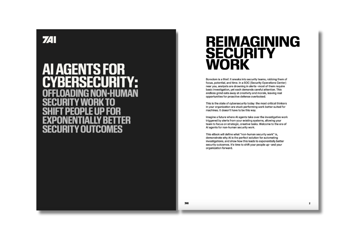 AI Agents for Cybersecurity: Offloading Non-Human Security Work to Shift People Up For Exponentially Better Security Outcomes