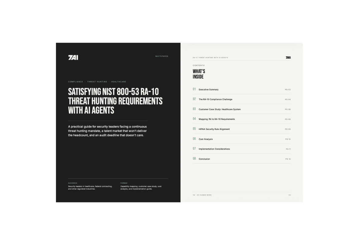 SATISFYING NIST 800-53 RA-10 THREAT HUNTING REQUIREMENTS WITH AI AGENTS