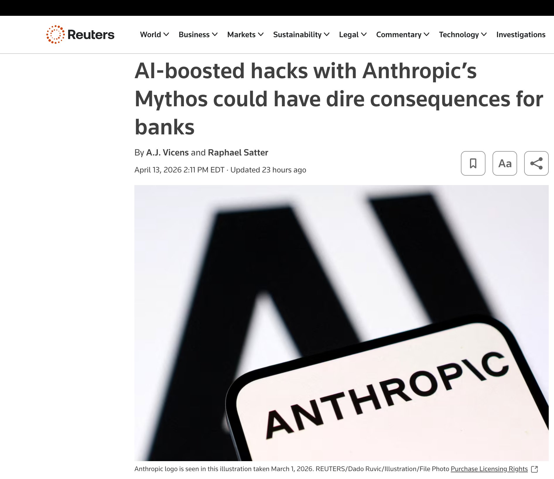 Reuters: AI-boosted hacks